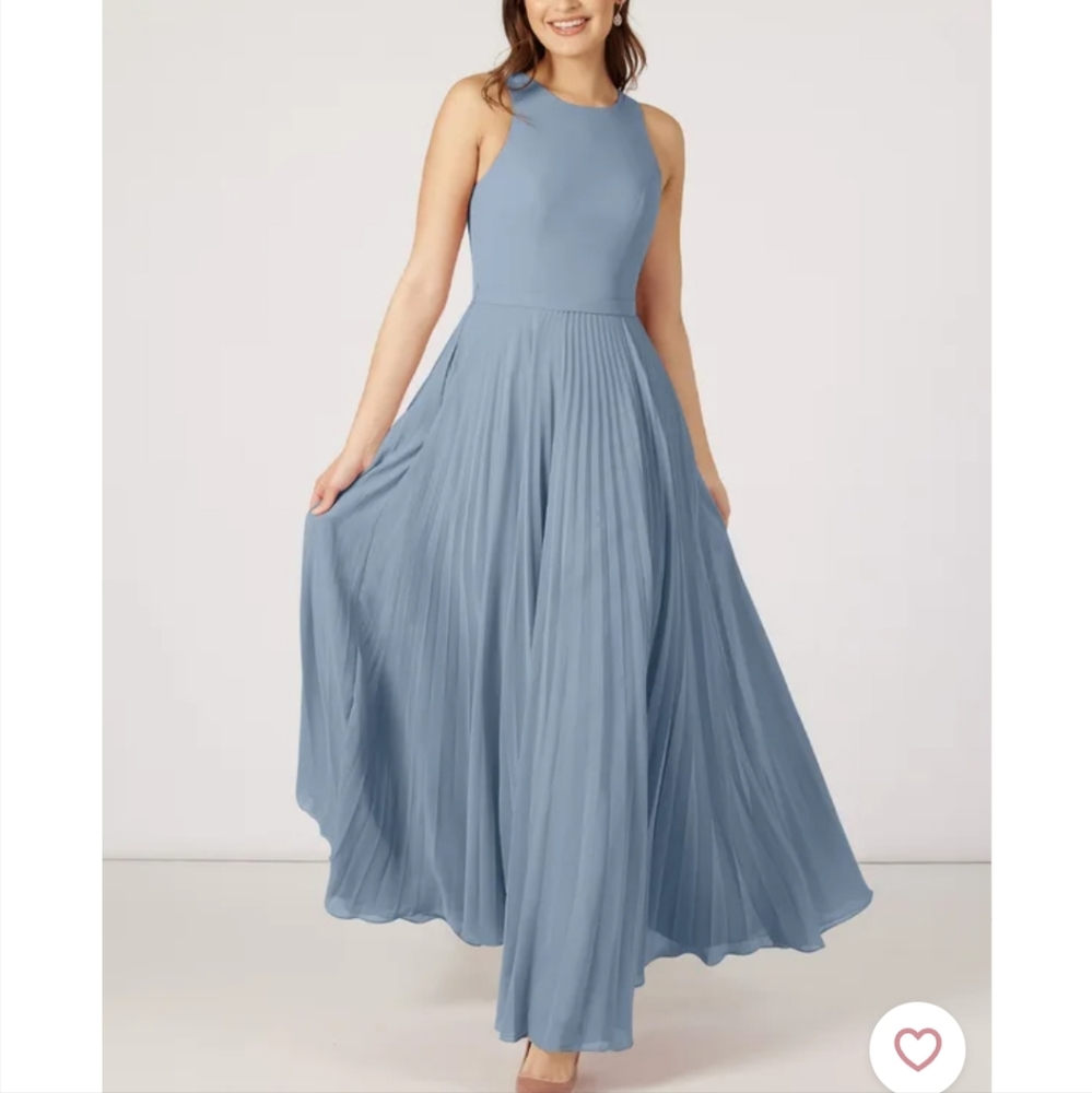 Azazie Lindie Bridesmaid Dress in Dusty Blue